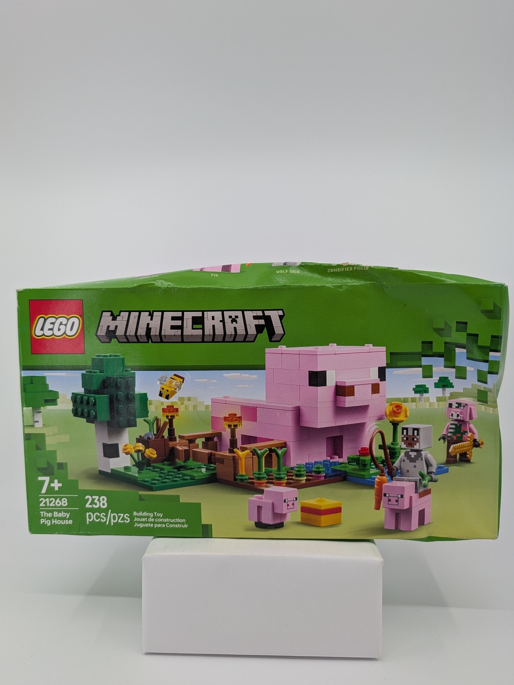 LEGO 21268 Minecraft The Baby Pig House, Sealed but Dented Box